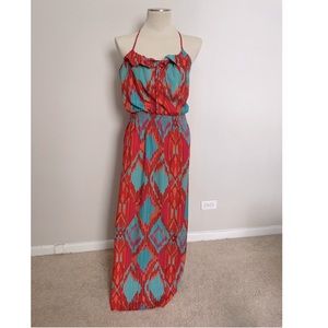 Tribal Print Maxi Dress by Romeo & Juliet Couture